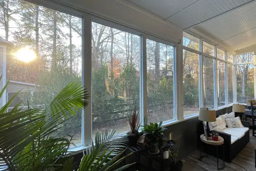Inside View of Acrylic Panel For Screened Porch | Atlanta Georgia